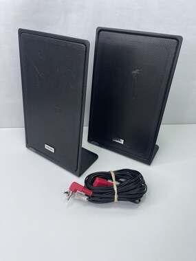 Pair TEAC NXT Flat Panel Bookshelf Speakers 10W 4 Ohm Compact Desktop Black